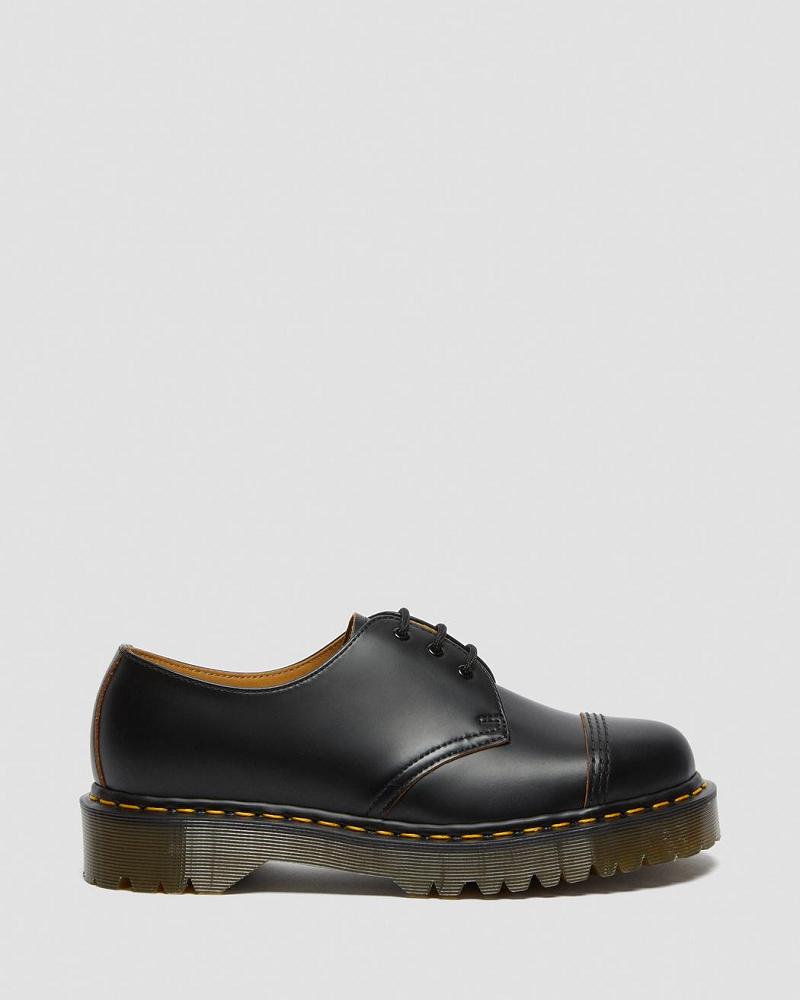 Dr Martens 1461 Bex Made in England Tå Cap Oxford Sko Herre Sort | DK 583WNB